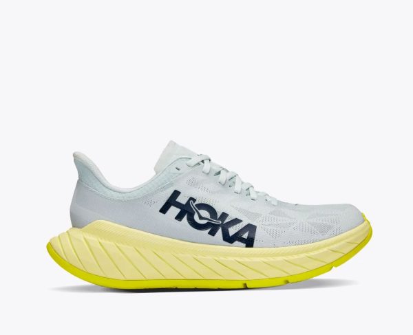 W/M Hoka One One Carbon X 2 Blue Flower / Luminary Green