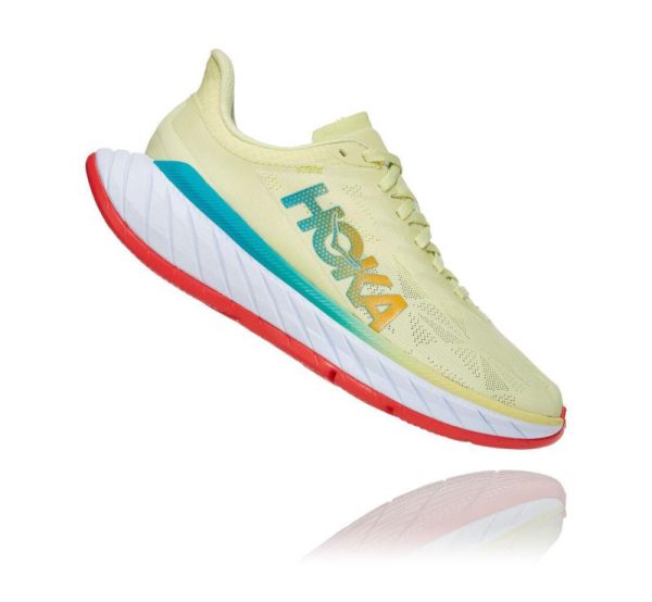 W/M Hoka One One Carbon X 2 Luminary Green / Hot Coral