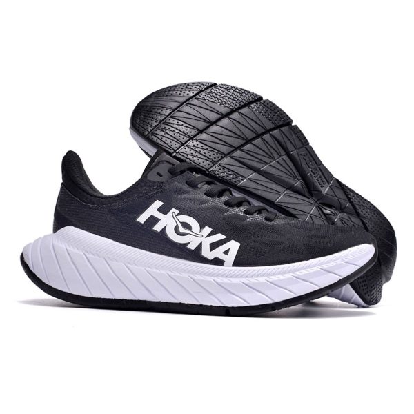 W/M Hoka Carbon X 2 Road-Running Shoes (unisex) Black/White