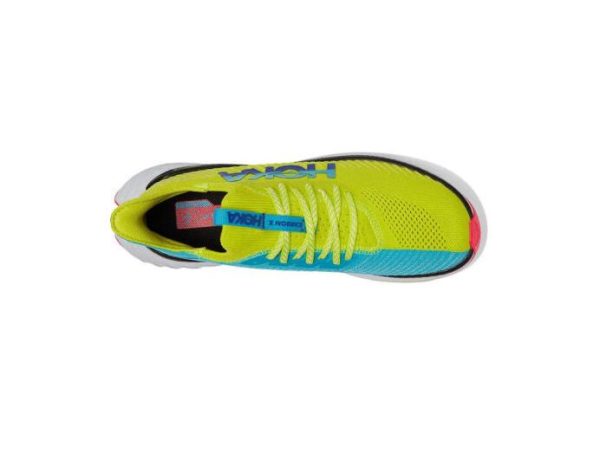 W/M Hoka One One Carbon X 3 Green Blue