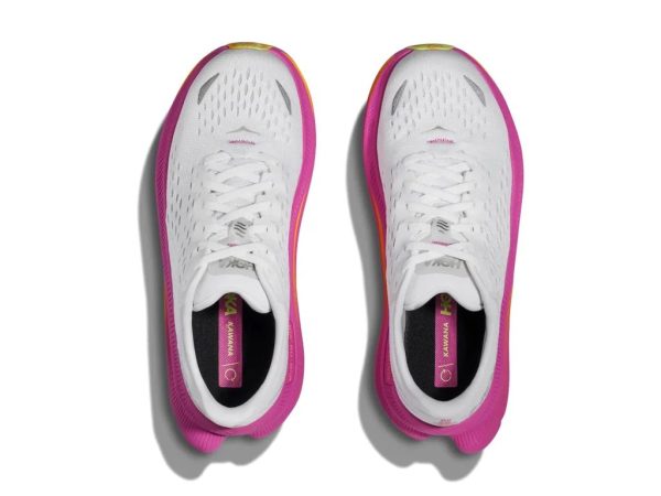 Hoka One One Kawana White Bubblegum Pink Sunset Orange