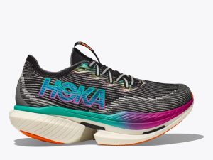 Hoka One One Cielo X1 Black Electric Aqua
