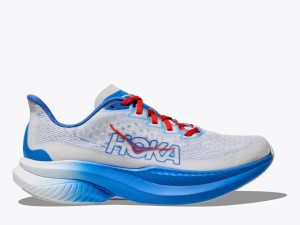 Hoka One One Mach 6 White Virtual Blue