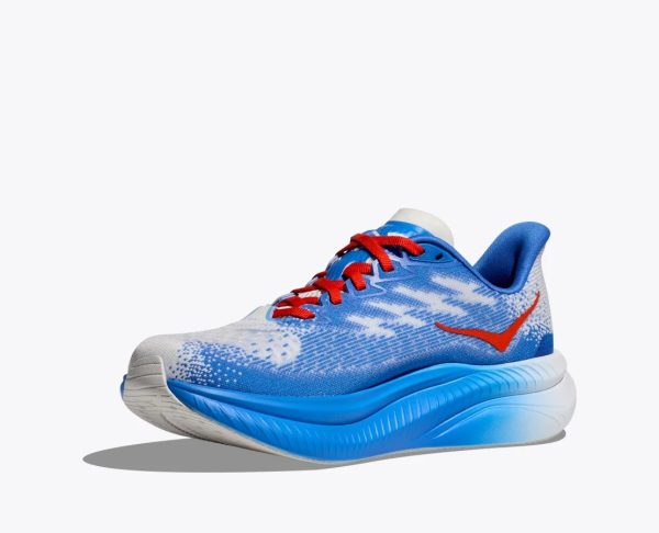 Hoka One One Mach 6 White Virtual Blue