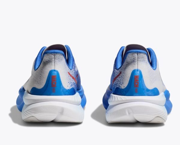 Hoka One One Mach 6 White Virtual Blue