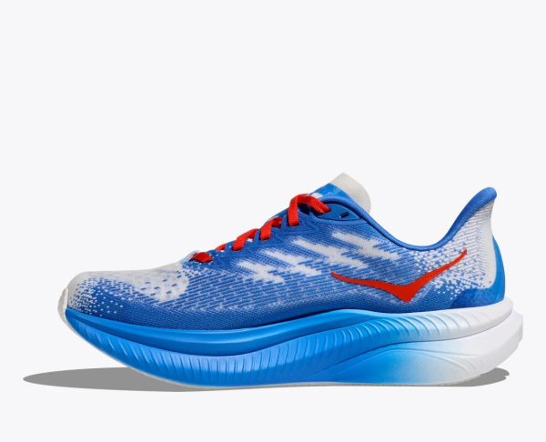 Hoka One One Mach 6 White Virtual Blue