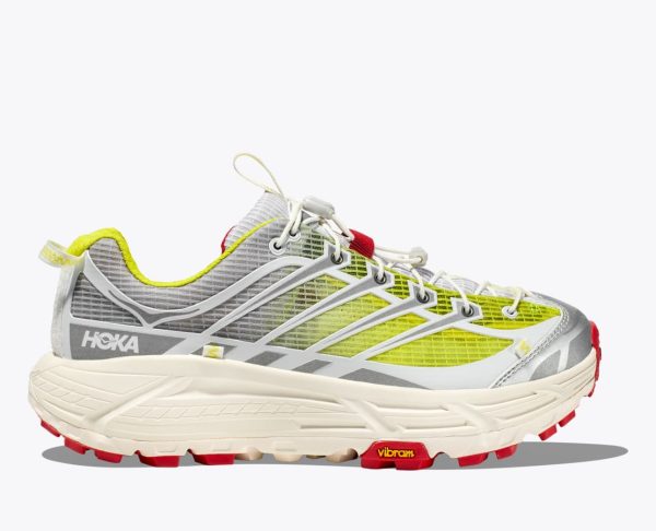 Hoka One One Mafate Three2 White Neon Yellow