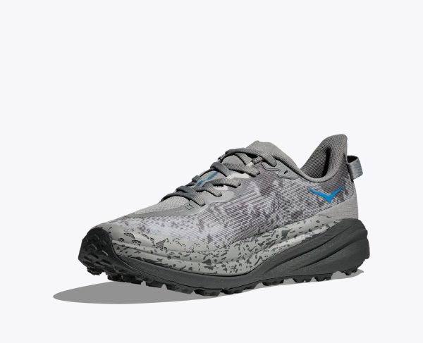 W/M Hoka Speedgoat 6 Galactic Grey Hoka Blue