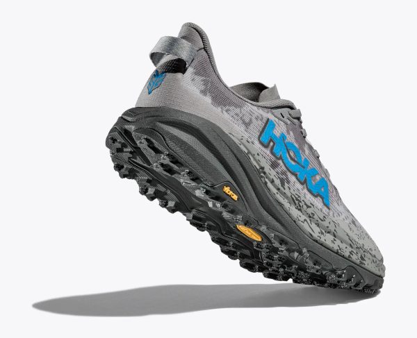W/M Hoka Speedgoat 6 Galactic Grey Hoka Blue