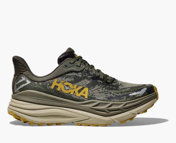 Hoka Trail Running Stinson 7 Olive Haze Forest Cover