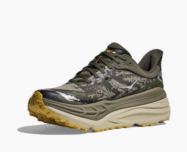Hoka Trail Running Stinson 7 Olive Haze Forest Cover