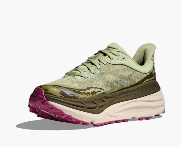 Hoka Trail Running Stinson 7 Seed Green Beet Root