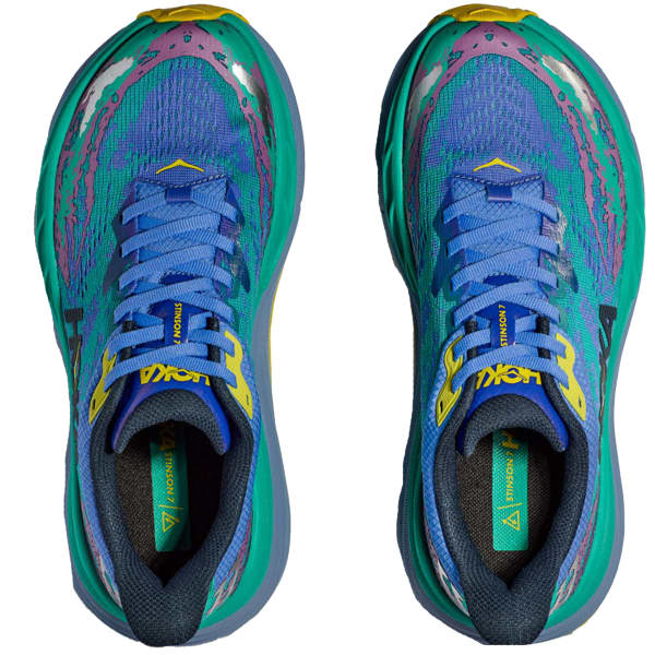 Hoka Trail Running Stinson 7 Virtual Blue Tech Green
