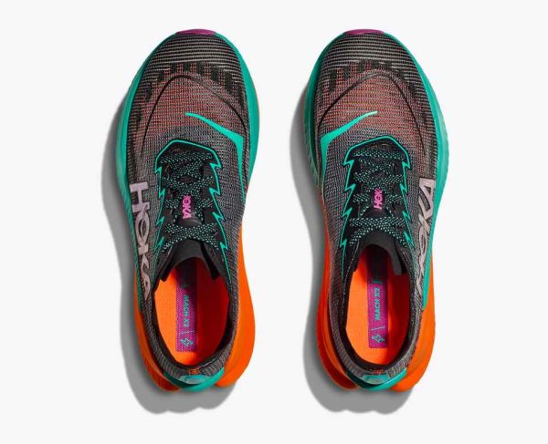 Hoka Everyday Running Mach X 2 Black Electric Aqua