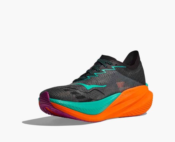 Hoka Everyday Running Mach X 2 Black Electric Aqua