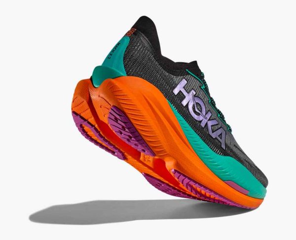 Hoka Everyday Running Mach X 2 Black Electric Aqua