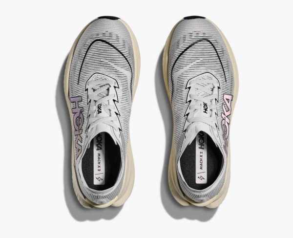 Hoka Everyday Running Mach X 2 White Cosmic Grey