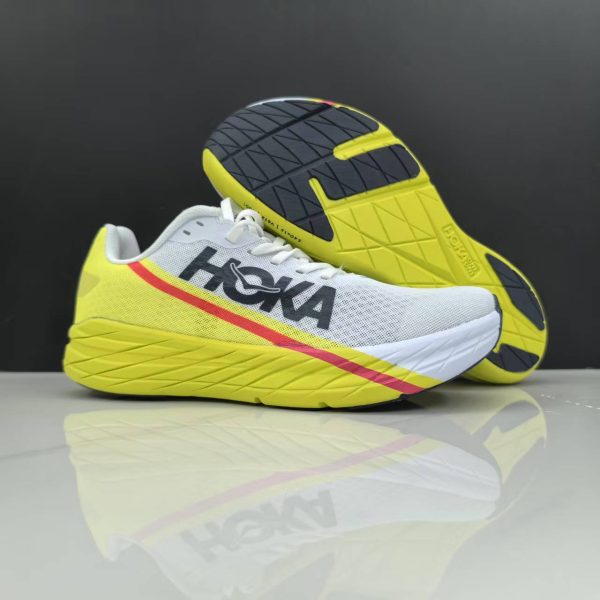 Hoka One One Rocket X White Yellow
