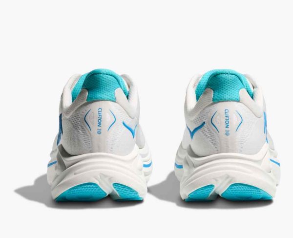 Hoka Everyday Running Clifton 10 white skyward blue