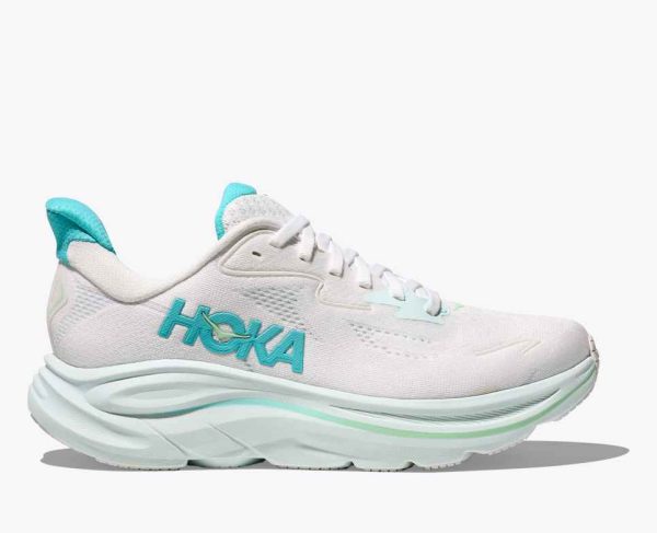 Hoka Everyday Running Clifton 10 white cielo blue