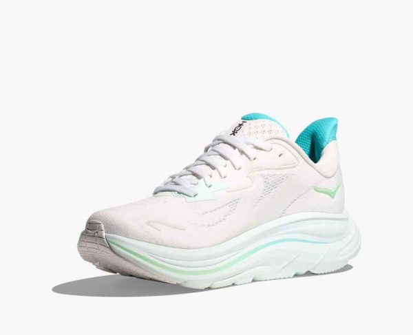 Hoka Everyday Running Clifton 10 white cielo blue