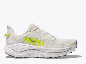 Hoka One One Running Shoes Challenger8 Wide White Neon Citrus