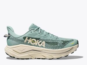 Hoka One One Running Shoes Challenger8 Wide Jade Truffle Salt