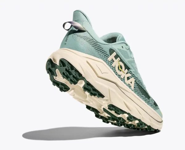 Hoka One One Running Shoes Challenger8 Wide Jade Truffle Salt