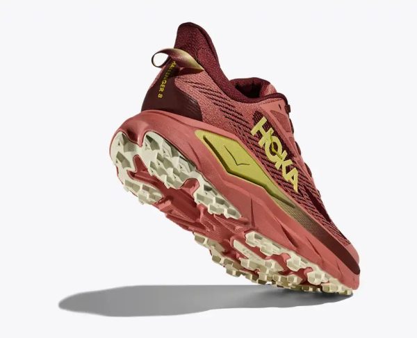Hoka One One Running Shoes Challenger8 Wide Blush Dark Cedar