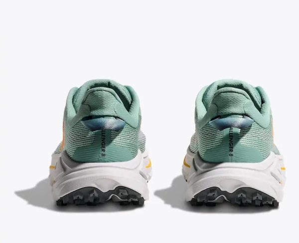 Hoka One One Running Shoes Challenger8 Wide Jade Cosmic Grey