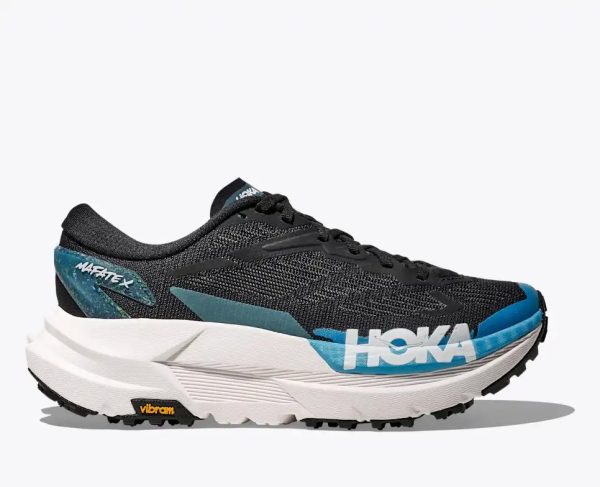 Hoka One One Running Shoes Mafate X Black Skyward Blue