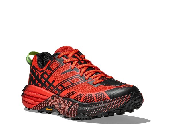 Hoka One One U Speedgoat 2 Tomato Electric Green